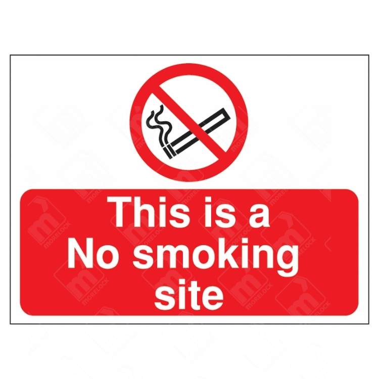 This Is A No Smoking Site Sign | UK Health & Safety Sign