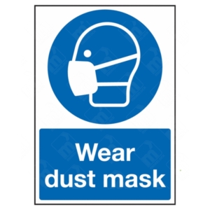 Wear Dust Mask Sign – mandatory PPE signage for dusty areas