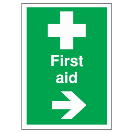 First Aid Arrow Right Sign | UK Health & Safety Sign