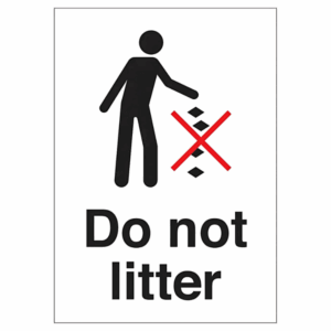 Do Not Litter Sign