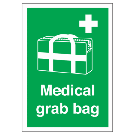 Medical Grab Bag Sign – HSE-compliant emergency signage