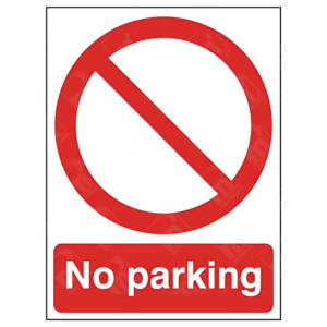 No Parking Outdoor Sign – UK vehicle access restriction notice