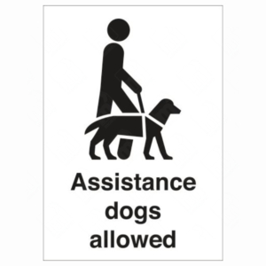 Assistance Dogs Allowed Sign – UK Health & Safety Sign