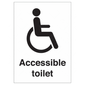 : Disabled Accessible Toilet Sign – UK accessibility signage
