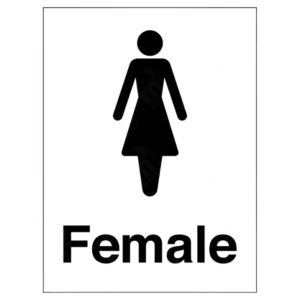 Female Toilets Sign – UK restroom identification signage