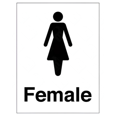 Female Toilets Sign – UK restroom identification signage