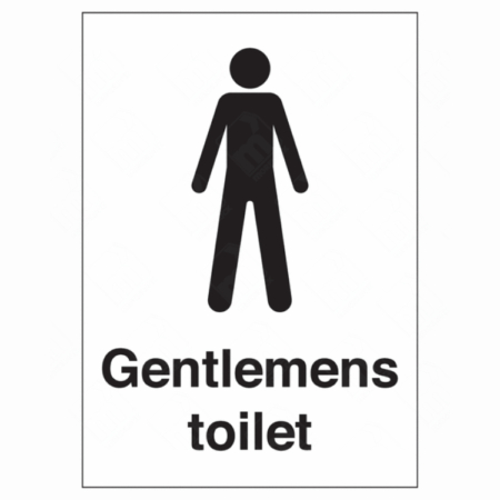 Gentlemens Toilet Sign – UK male restroom signage
