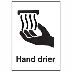 Hand Drier Sign – UK Health & Safety Sign