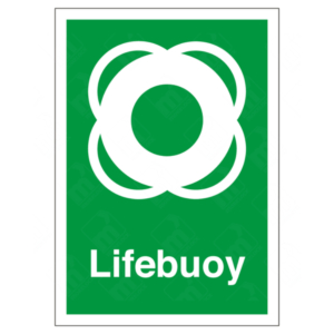 Lifebuoy Sign – water safety equipment location sign