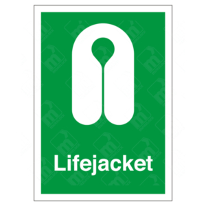 Lifejacket Sign – UK safety signage for marine and dock areas