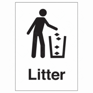 Litter Sign – UK Health & Safety Sign