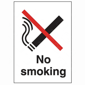 No Smoking Information Sign