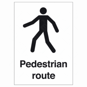 Pedestrian Route Sign – UK directional safety signage