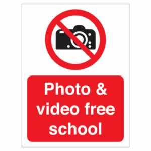 Photo & Video Free School Sign