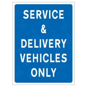 Service & Delivery Vehicles Only Sign | Ireland Health & Safety Sign