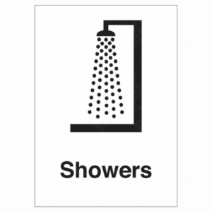 Showers Sign – UK Health & Safety Sign