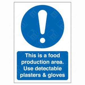 This Is A Food Production Area Sign – UK Health & Safety Sign