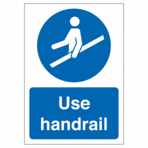 Use Handrail Sign – UK Health & Safety Directional Sign
