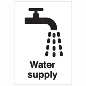 Water Supply Sign – UK Health & Safety Sign