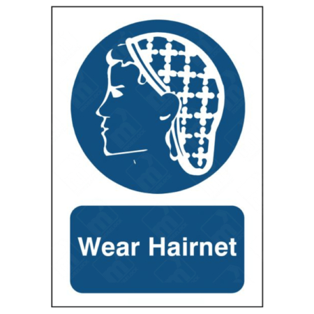 Wear Hairnet Sign – food hygiene and contamination prevention