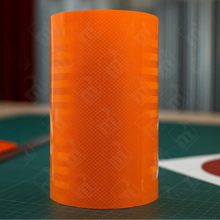 Orange Micro Prismatic RA2 Reflective Tape | UK Reflective Rolls
