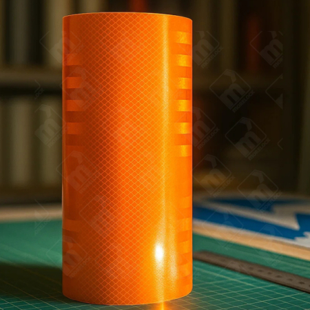 Orange Micro Prismatic RA2 Reflective Tape | UK Reflective Rolls
